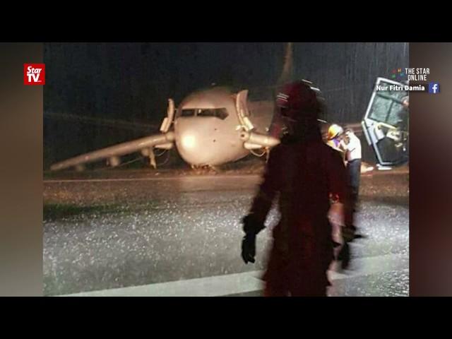 Passengers stranded at Sibu Airport after plane skidding incident