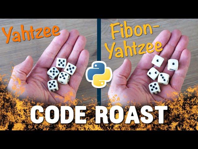 CODE ROAST: Yahtzee - New Python Code Refactoring Series!