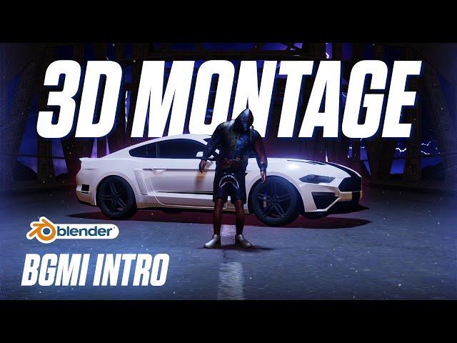 HOW TO MAKE BGMI 3D INTO | GAMING MONTAGE TUTORIAL VIDEO | Blender Tutorial