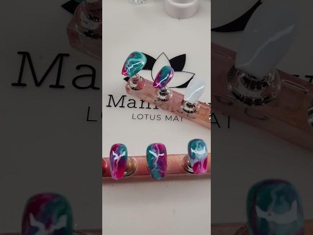 Love creating marble designs #cuteprettynails #nails #nailart