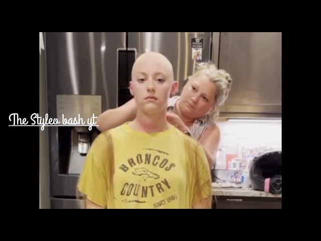 Beautiful Crying and Forced  Girl Head Shave 2024 || Forced Head Shave || Force Head Shave