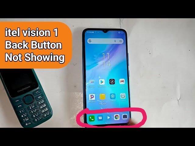 itel vision 1 Plus Back button Not showing