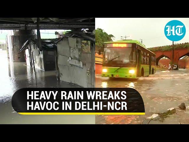Delhi: Heavy rain triggers waterlogging; Yamuna water level nears danger mark
