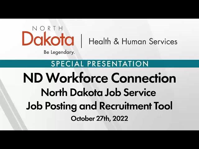 ND Job Service Job Posting and Recruitment Tools