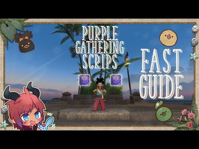 Dawntrail 7.0 Purple Gatherer Scrips FAST Guide! Get your Gathering Folklore Books easy!