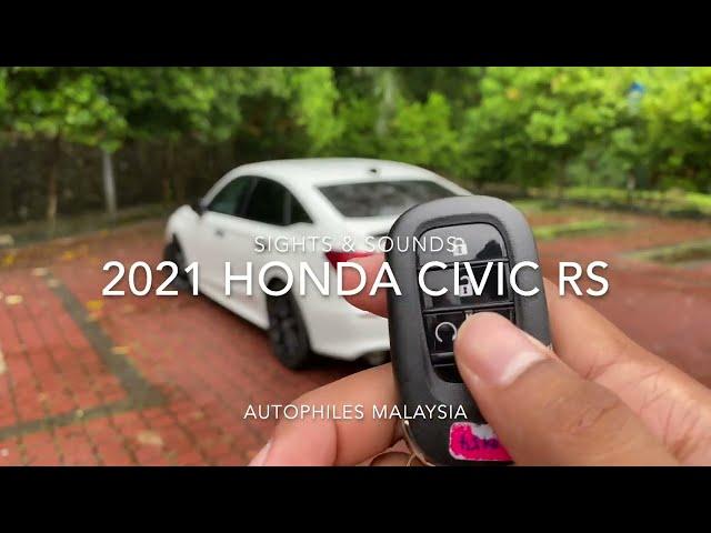 CAR ASMR | 2021 Honda Civic RS Sights & Sounds | Sights & Sounds