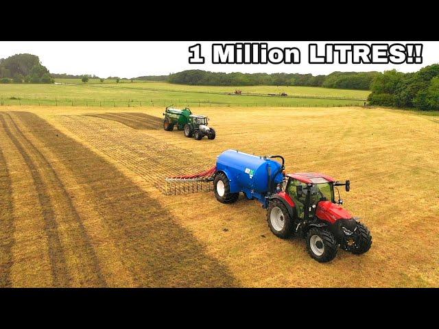 1 MILLION LITERS OF SLURRY STIRRED AND SPREADING IN 36 HOURS!