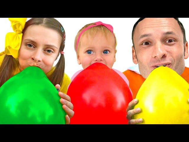  Balloon Fun with Maya and Mary - Kids Song 