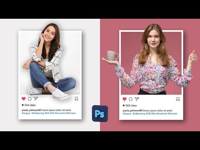 3D Pop Out Effect for Instagram in Photoshop | Photoshop Tutorial