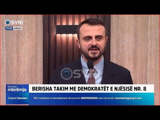 Kreu i PD, Sali Berisha, takim me demokratët e njësisë numër 8, Tiranë (29.12.2024)