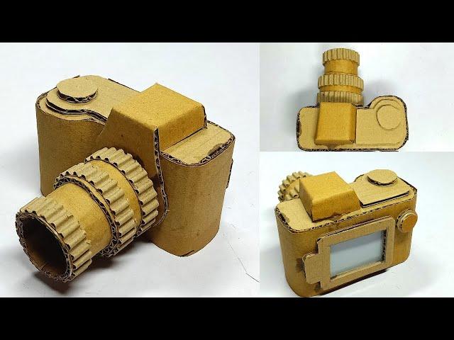 How to make Cardboard Camera | Cardboard Camera | DSLR Camera with Cardboard | DIY Camera model DSLR