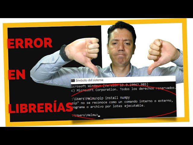 ERROR PIP INSTALL Paquetes o Librerías PYTHON | SOLUCIONADO 2021