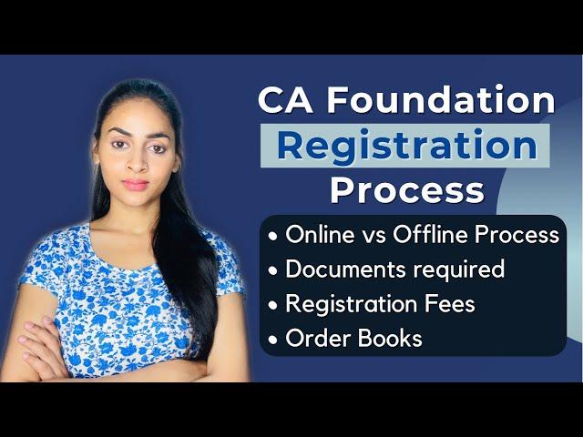 How to Register for CA Foundation Nov2021 | Offline Vs Online Registration Procedure | @azfarKhan