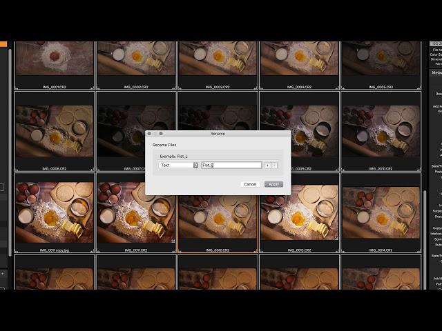 Batch Rename – ON1 Photo RAW