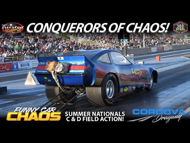 Funny Car Chaos Summer Nationals | Cordova Dragway | Wulff Pumps C & D Field Coverage | Drag Racing
