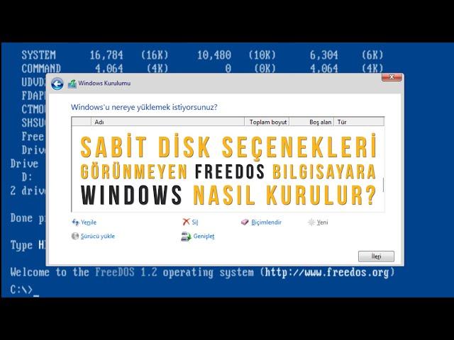 FreeDOS (msi) Laptopa Windows 10 / 11 Kurma Rehberi. Yeni Bilgisayara Windows Nasıl Kurulur?