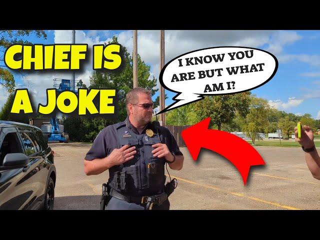 Police Chief Is A Disgrace | Childish And Unprofessonal Cop
