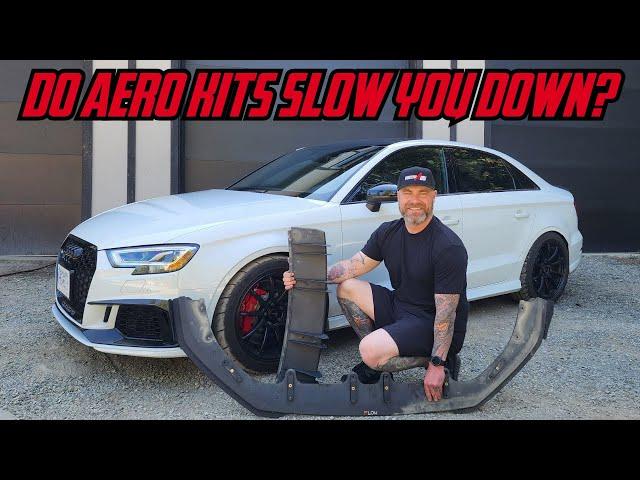 WILL INSTALLING AN AERO KIT MAKE YOUR AUDI RS3 SLOWER?!?!