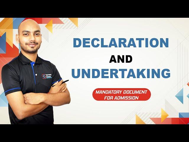 WHAT IS UNDERTAKING FORM | MANDATORY DOCUMENT FOR ADMISSION | Supremum Classes