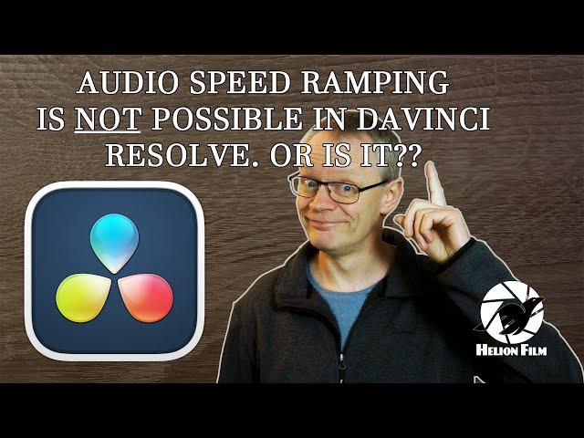 Audio Speed Ramping in Davinci Resolve 17 - Impossible!! (?)