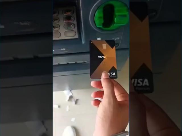 Fampay Card ATM test ️FamXcard in ATM | FamPay Debit Card "ATM CASH Withdraw"#viral #shorts