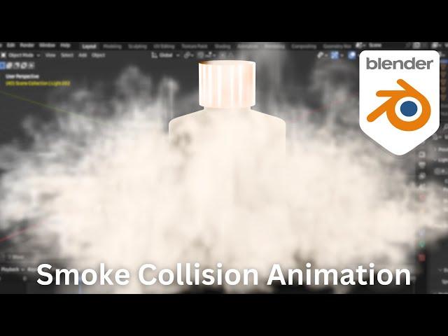 Making Realistic Smoke collisions in blender | blender tutorial