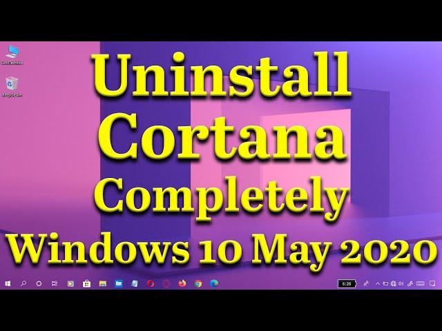 How to uninstall Cortana on Windows 10 Version 2004