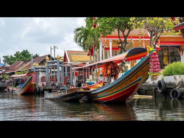 Discovering canals or Klongs of Thonburi in Bangkok Thailand Southeast Asia