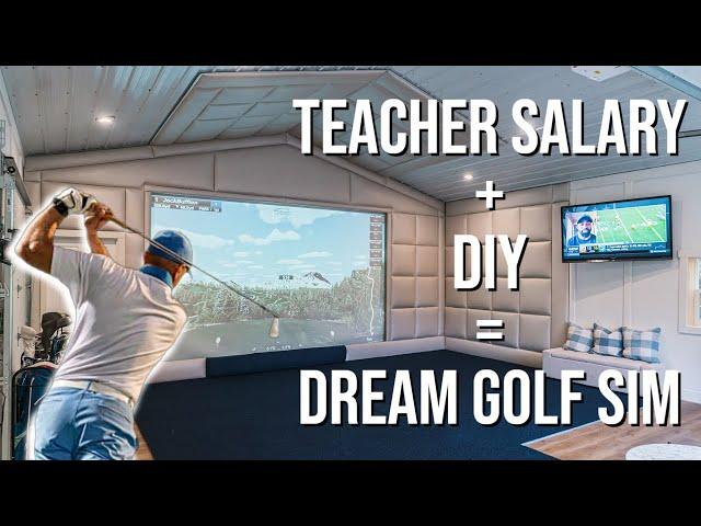 How I Built my Dream Home Golf Simulator for Under $7000 Dollars | DIY