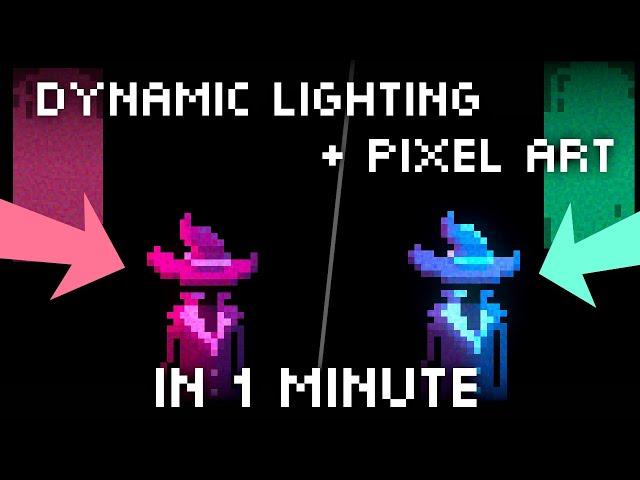 Dynamic Pixel Art Lighting in Unity (in 1 Minute Tutorial)