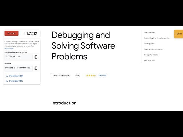 Debugging and Solving Software Problems || #qwiklabs || #coursera