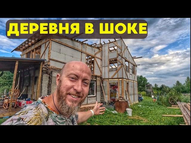 Продолжаю перестраивать старый дом! Сделал второй этаж из ЭППС!