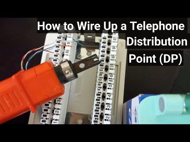 How to wire up an intercom phone system distribution point (DP)