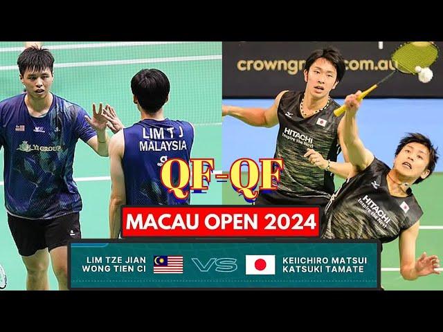 [QF-QF]Lim Tze Jian-Wong Tien Ci VS Keiichiro Matsui-Katsuki Tamate!! |MacauOpen2024|