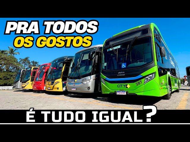 7 ÔNIBUS DIFERENTES NO MESMO VÍDEO! ÔNIBUS NÃO É TUDO IGUAL