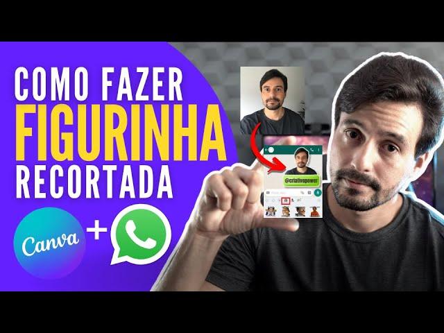 Como Fazer FIGURINHA recortada no Canva