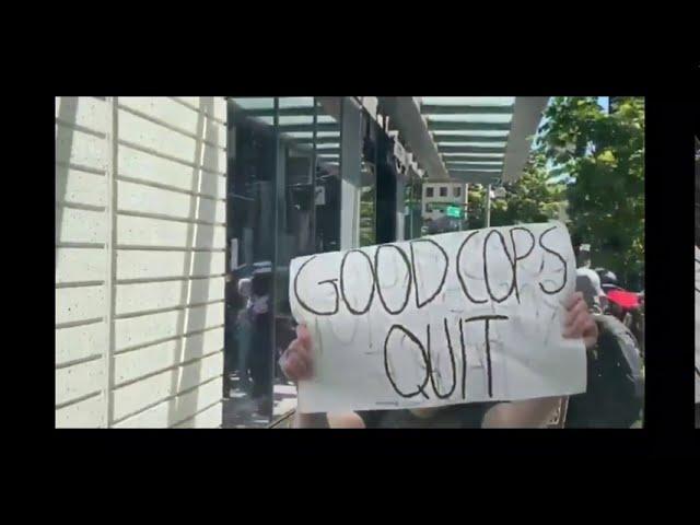 Seattle Amazon store being looted during riot protest Capital Hill black lives matter BLM NEW