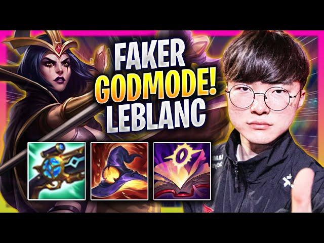 FAKER LITERALLY GOD MODE WITH LEBLANC! - T1 Faker Plays Leblanc MID vs Zeri! | Season 2024