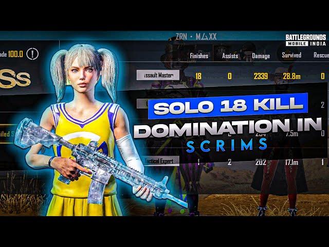 SOLO 18 FINISHES  IN SCRIMS | POCOX3PRO COMPETITIVE GAMEPLAY