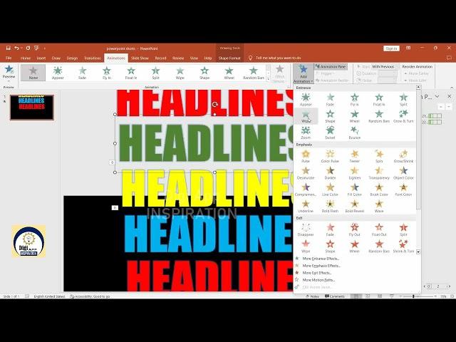 Amazing Text Animation For Presentation | Text Animation In PowerPoint |