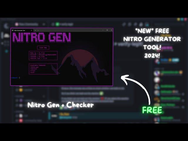 *NEW* FREE AND FASTER DISCORD NITRO GEN + CHECKER! - DISCORD 2024