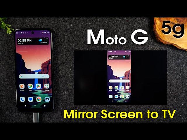 Moto G 5G How to Mirror Your Screen to a TV (Screen Mirroring) | Play on TV | H2techvideos