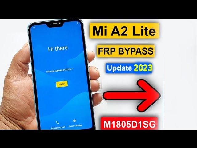 Mi A2 Lite FRP Bypass। New Method 2023 | Mi A2 Lite M1805D1SG Google Account Unlock Without Pc