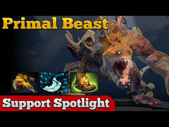 Support Spotlight: Primal Beast Hard/Soft Support | Dota 2 7.31b