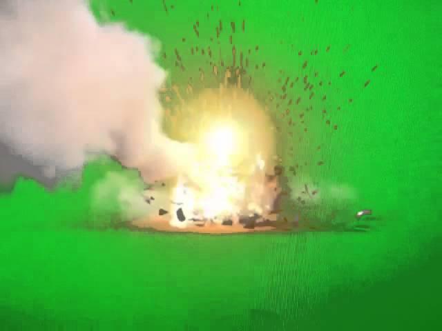 Rocket Blast Green Screen Effect