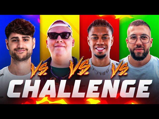 1vs1vs1vs1 WIN CHALLENGE UM 400€!mit Mert, Sidney & Kroko 