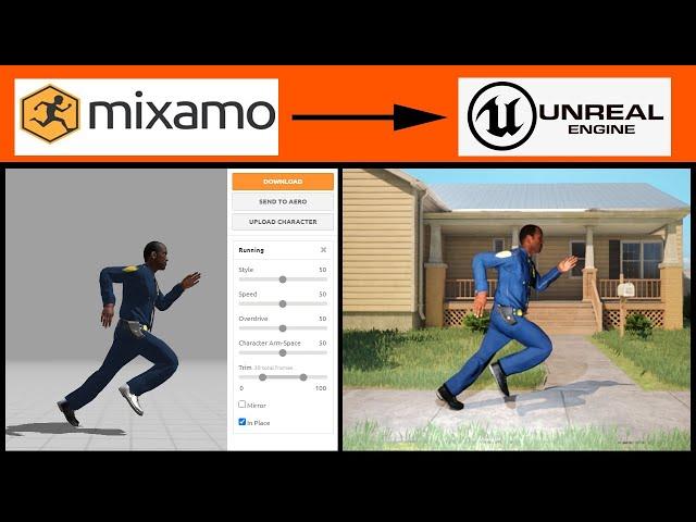 Sending Mixamo Characters and Animations to Unreal Engine