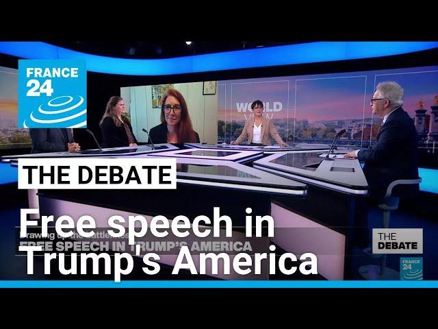 Free speech in Trump's America: Drawing up the battlelines • FRANCE 24 English