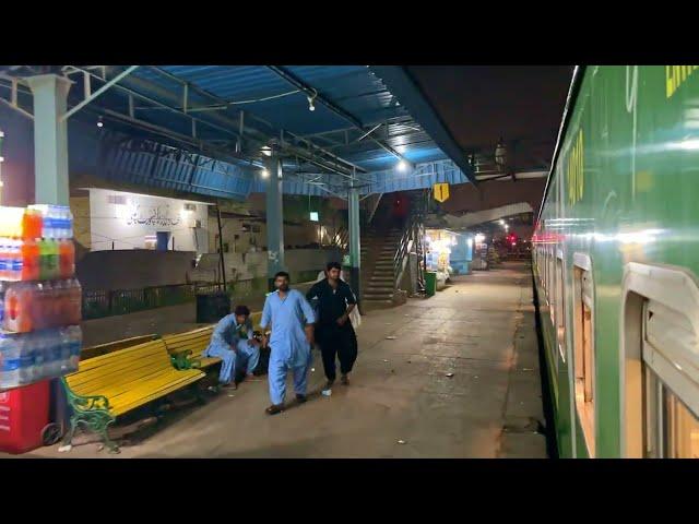 Green Line Express Fast Journey | Sindh Route Faster Train All Night View | All Trains are Delayed