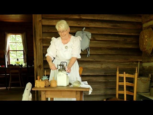 Pioneer Butter Churning at Hart Square Village